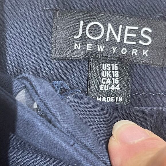 Jones‎ New York navy pants slacks, size 16 - Picture 5 of 16
